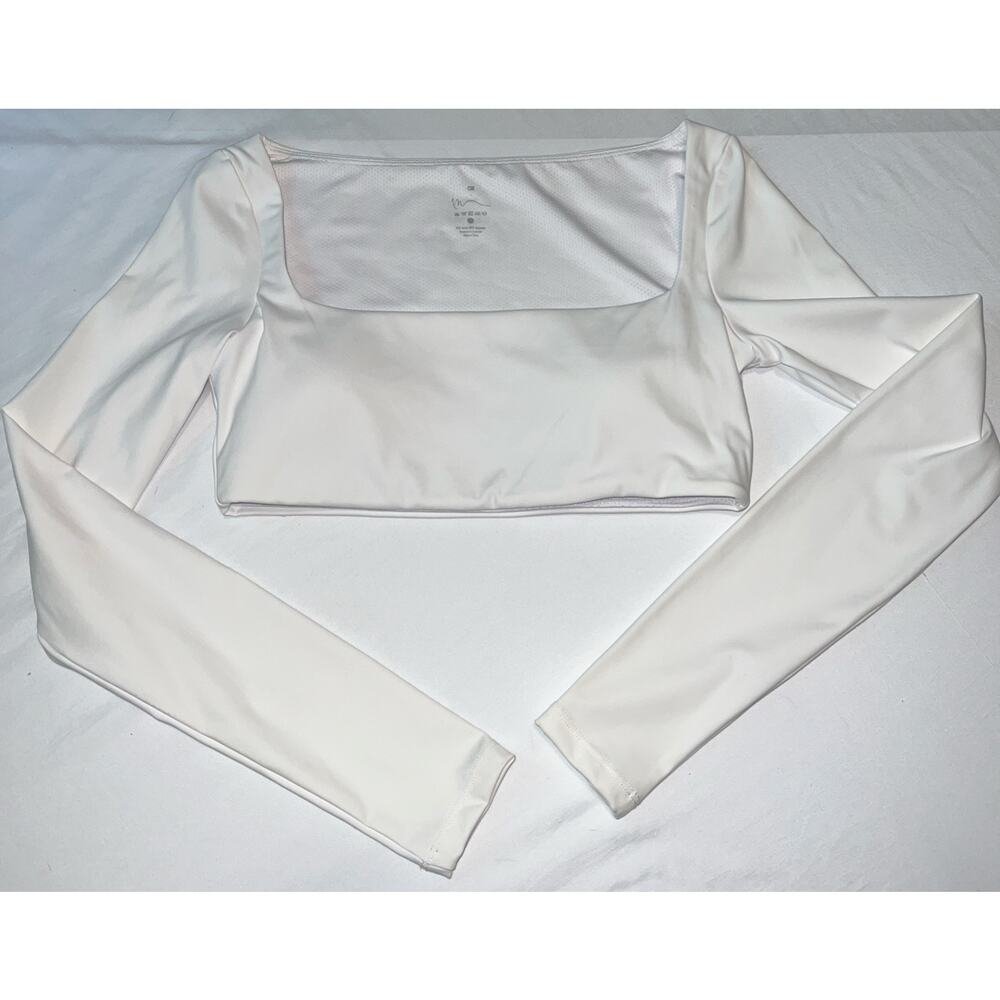 CSB Freedom Scoop Long Sleeve Crop M white Excellent!!